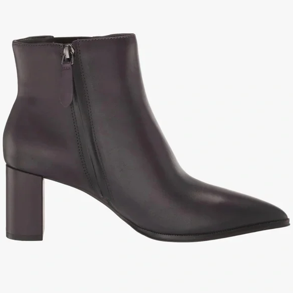 Franco Sarto LEATHER Demmi Pointed Toe Chelsea Ankle Chunky Heel Boot Size 11 - Picture 3 of 13